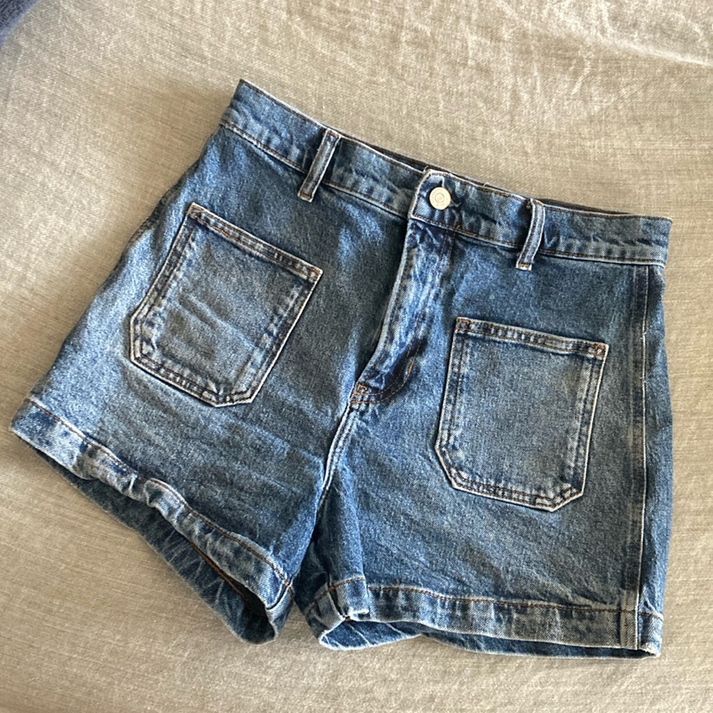 Reformation Alyssa High Rise Jean Shorts